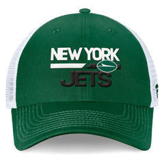 New York Jets Upper Trucker Adjustable Hat Green/White
