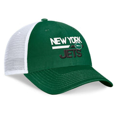 New York Jets Upper Trucker Adjustable Hat Green/White