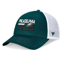 Philadelphia Eagles Upper Trucker Adjustable Hat Midnight Green/White