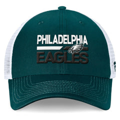 Philadelphia Eagles Upper Trucker Adjustable Hat Midnight Green/White