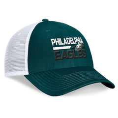 Philadelphia Eagles Upper Trucker Adjustable Hat Midnight Green/White