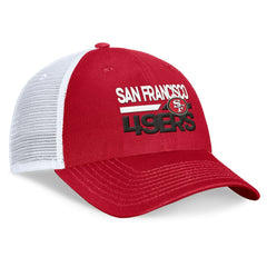 San Francisco 49ers Upper Trucker Adjustable Hat Scarlet/White