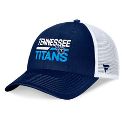 Tennessee Titans Upper Trucker Adjustable Hat Navy/White