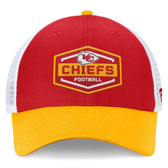 Kansas City Chiefs Bench Trucker Adjustable Hat Red/Gold
