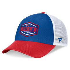 Buffalo Bills Bench Trucker Adjustable Hat Royal/Red