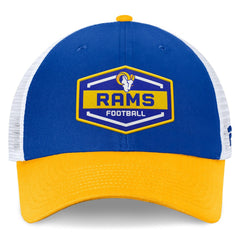 Los Angeles Rams Bench Trucker Adjustable Hat Royal/Gold