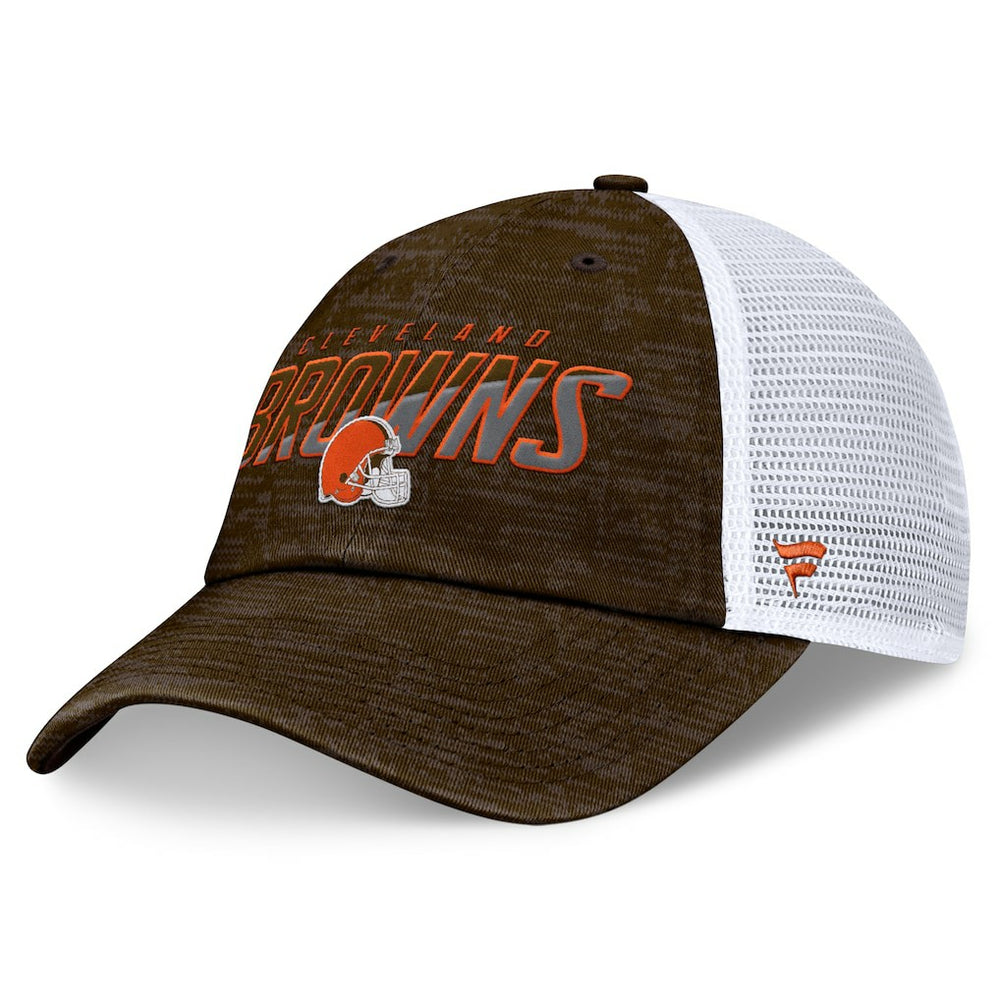Cleveland Browns Challenge Trucker Adjustable Hat Brown