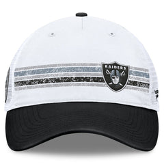 Las Vegas Raiders Flawless Stripe Adjustable Hat White/Black