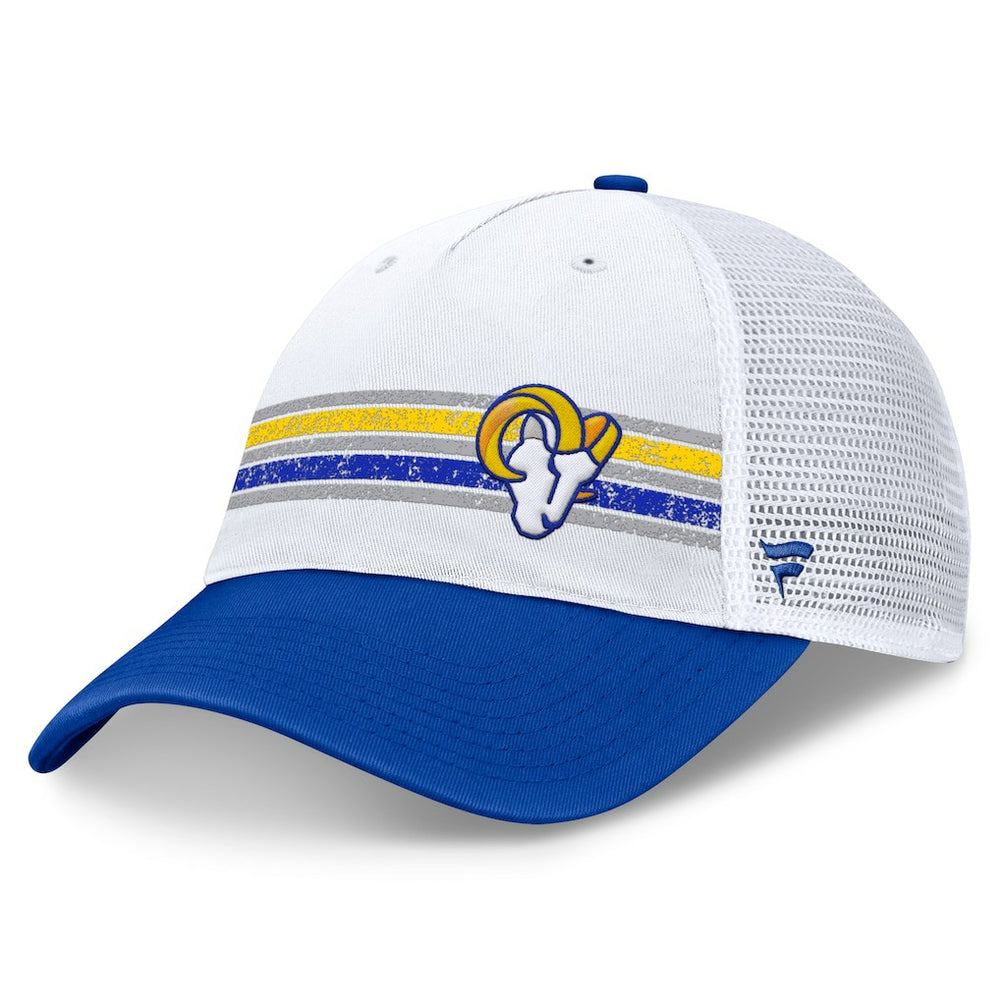 Los Angeles Rams Flawless Stripe Adjustable Hat White/Royal