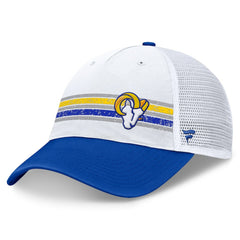 Los Angeles Rams Flawless Stripe Adjustable Hat White/Royal