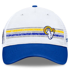 Los Angeles Rams Flawless Stripe Adjustable Hat White/Royal