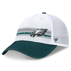 Philadelphia Eagles Flawless Stripe Adjustable Hat White/Midnight Green