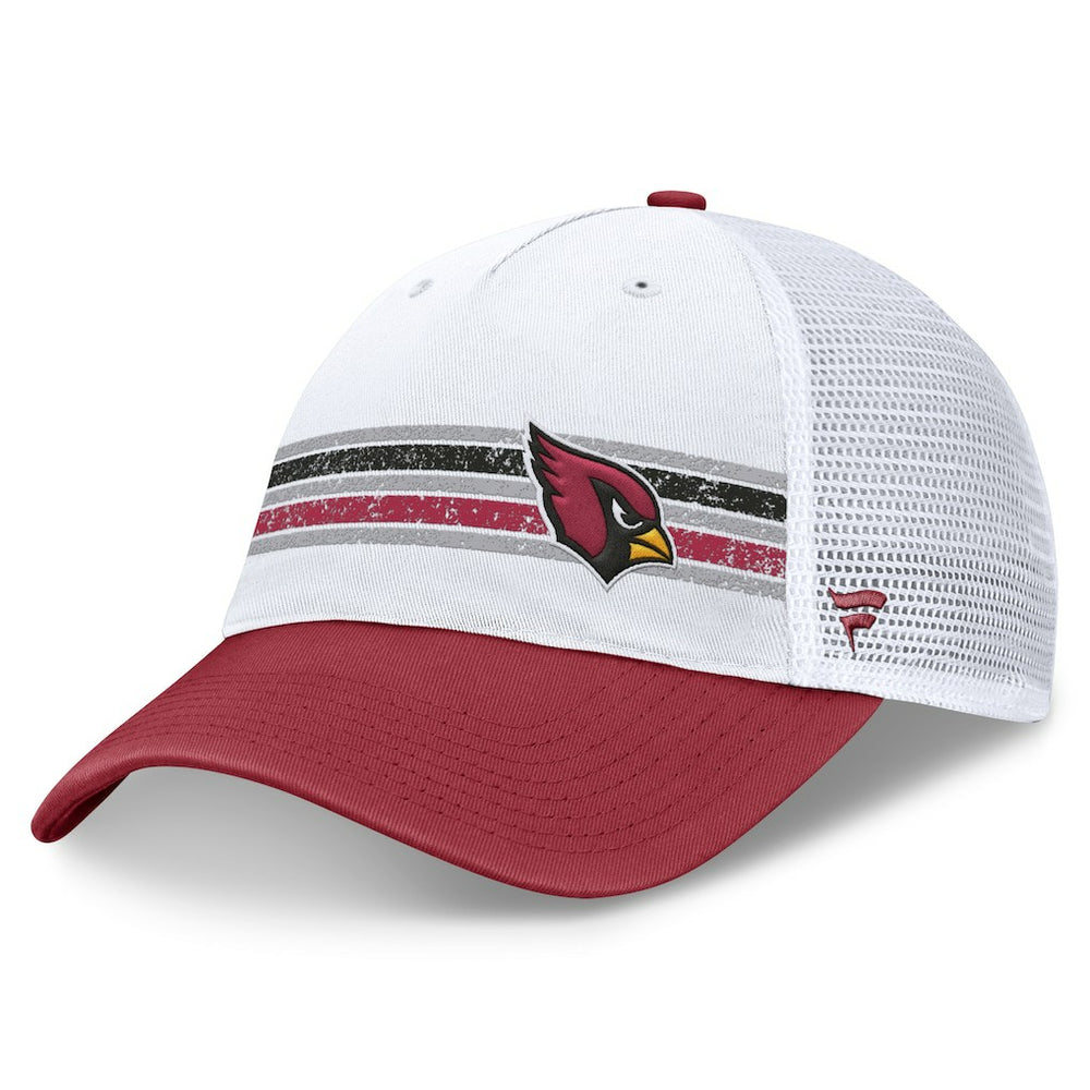 Arizona Cardinals Flawless Stripe Adjustable Hat White/Cardinal