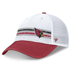 Arizona Cardinals Flawless Stripe Adjustable Hat White/Cardinal