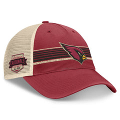 Arizona Cardinals Center Stripe Trucker Adjustable Hat Cardinal/Natural