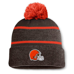 Cleveland Browns Holding Cuffed Knit Hat with Pom Brown