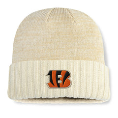 Cincinnati Bengals Block Cuffed Knit Hat Cream