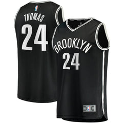 Cam Thomas Brooklyn Nets Big & Tall Fast Break Player Jersey Black Icon Edition