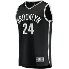 Cam Thomas Brooklyn Nets Big & Tall Fast Break Player Jersey Black Icon Edition