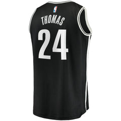 Cam Thomas Brooklyn Nets Big & Tall Fast Break Player Jersey Black Icon Edition