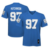NFL Aidan Hutchinson Detroit Lions Youth Replica Player Jersey - Blue outlet