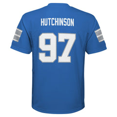 NFL Aidan Hutchinson Detroit Lions Youth Replica Player Jersey - Blue outlet