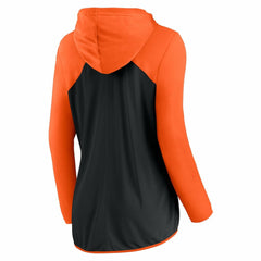 San Francisco Giants Fanatics Women's Script Sleeve Full-Zip Hoodie - Black/Orange Hoodies