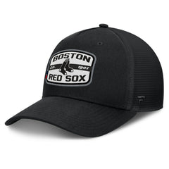 Boston Red Sox Fanatics Team Patch A-Frame Trucker Snapback Hat - Black Hats