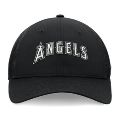 Los Angeles Angels Fanatics Spacer Mesh Flex Hat - Black Hats