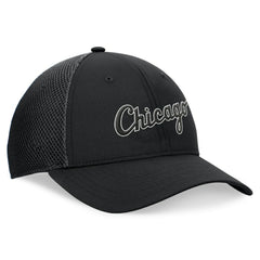 Chicago White Sox Fanatics Spacer Mesh Flex Hat - Black Hats