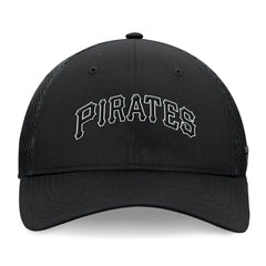 Pittsburgh Pirates Fanatics Spacer Mesh Flex Hat - Black Hats