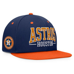 Houston Astros Fanatics Fundamental Bold Snapback Hat - Navy/Orange Hats