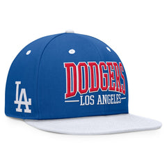 Los Angeles Dodgers Fanatics Fundamental Bold Snapback Hat - Royal/White Hats