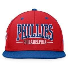 Philadelphia Phillies Fanatics Fundamental Bold Snapback Hat - Red/Royal Hats