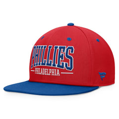Philadelphia Phillies Fanatics Fundamental Bold Snapback Hat - Red/Royal Hats