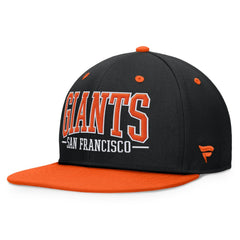 San Francisco Giants Fanatics Fundamental Bold Snapback Hat - Black/Orange Hats