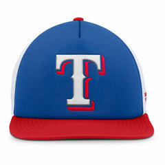 Texas Rangers Fanatics Fundamental Foam Front Snapback Hat - Royal/White Hats