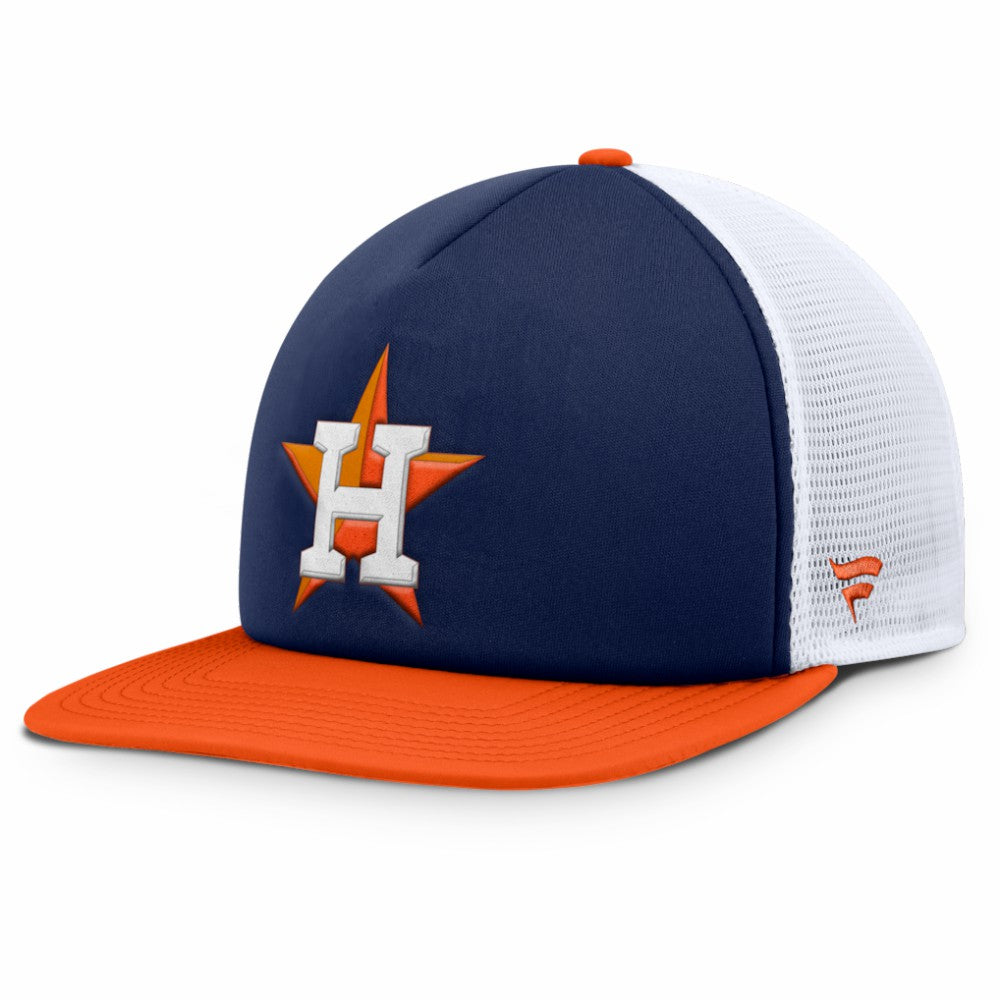 Houston Astros Fanatics Fundamental Foam Front Snapback Hat - Navy/White Hats