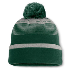 Athletics Fanatics Fundamental Gradient Cuffed Knit Hat with Pom - Green Hats