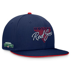 Boston Red Sox Fanatics Fundamental Tri-Script Fitted Hat - Navy Hats