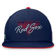 Boston Red Sox Fanatics Fundamental Tri-Script Fitted Hat - Navy Hats