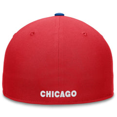 Chicago Cubs Fanatics Fundamental Two-Tone Fitted Hat - Red Hats