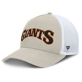 San Francisco Giants Fanatics Heritage Light Khaki A-Frame Adjustable Hat - Khaki Hats