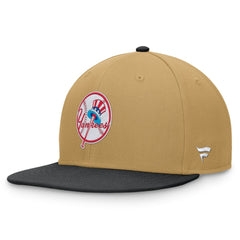 New York Yankees Fanatics Heritage Two-Tone Fitted Hat - Khaki/Black Hats