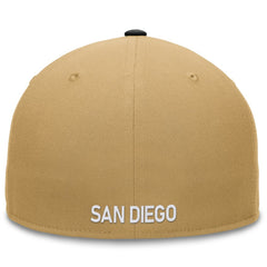 San Diego Padres Fanatics Heritage Two-Tone Fitted Hat - Khaki/Black Hats