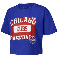 Chicago Cubs Pro Standard Women's Made To Play Boxy Cropped T-Shirt - Royal T-shirts