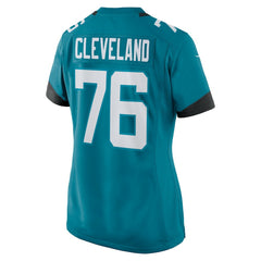 NFL Ezra Cleveland Jacksonville Jaguars Women's Game Jersey - Teal