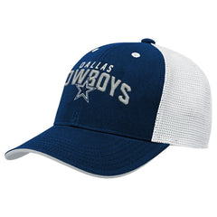 Dallas Cowboys Youth Core Lockup Trucker Adjustable Hat Navy