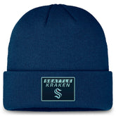 NHL Seattle Kraken Fanatics Authentic Pro Cuffed Knit Hat - Deep Sea Blue