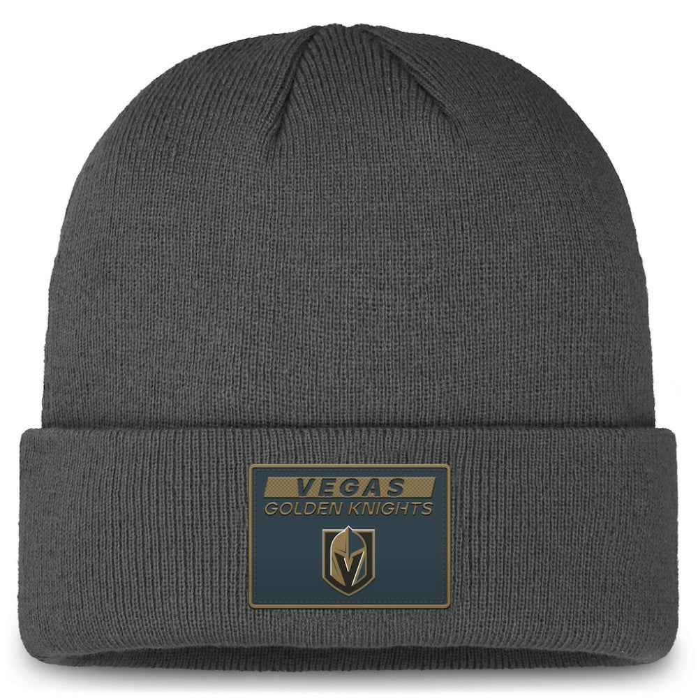 NHL Vegas Golden Knights Fanatics Authentic Pro Cuffed Knit Hat - Gray